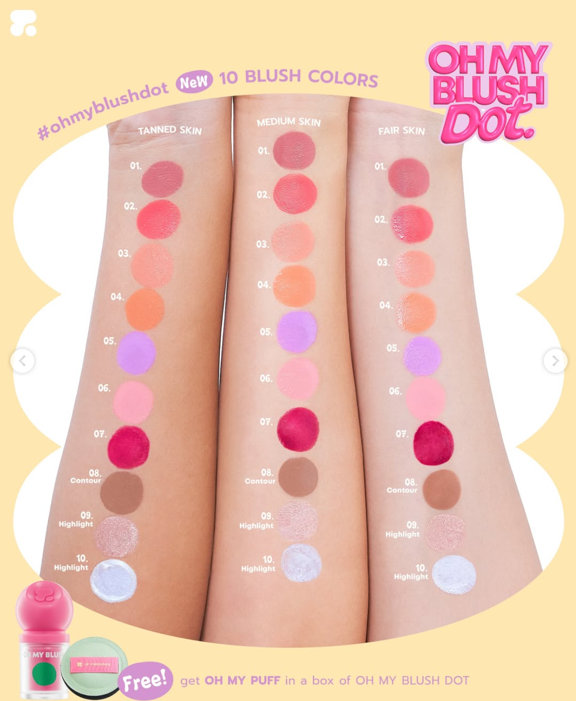 ๐ 2P Original - Oh My Blush Dot Stick