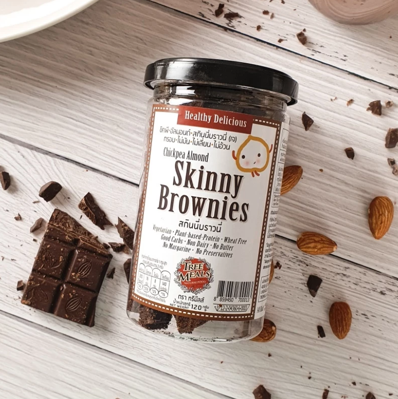 Treemeals Skinny Brownies 經典黑巧脆布朗尼(純素)