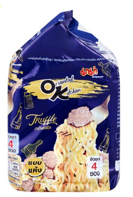 🔥 ママー トリュフクリーム味ドライタイプ即席麺(85g × 4袋)