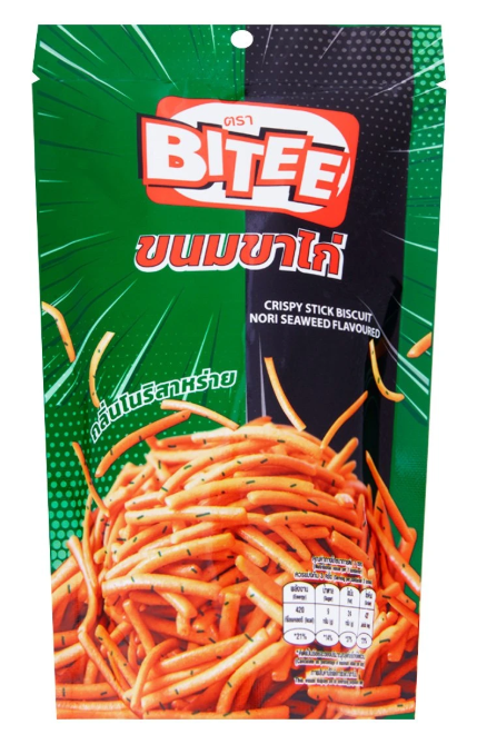 🔥 Bitee Crispy Chicken Leg Stick Biscuit – Nori Seaweed Flavor (75g)