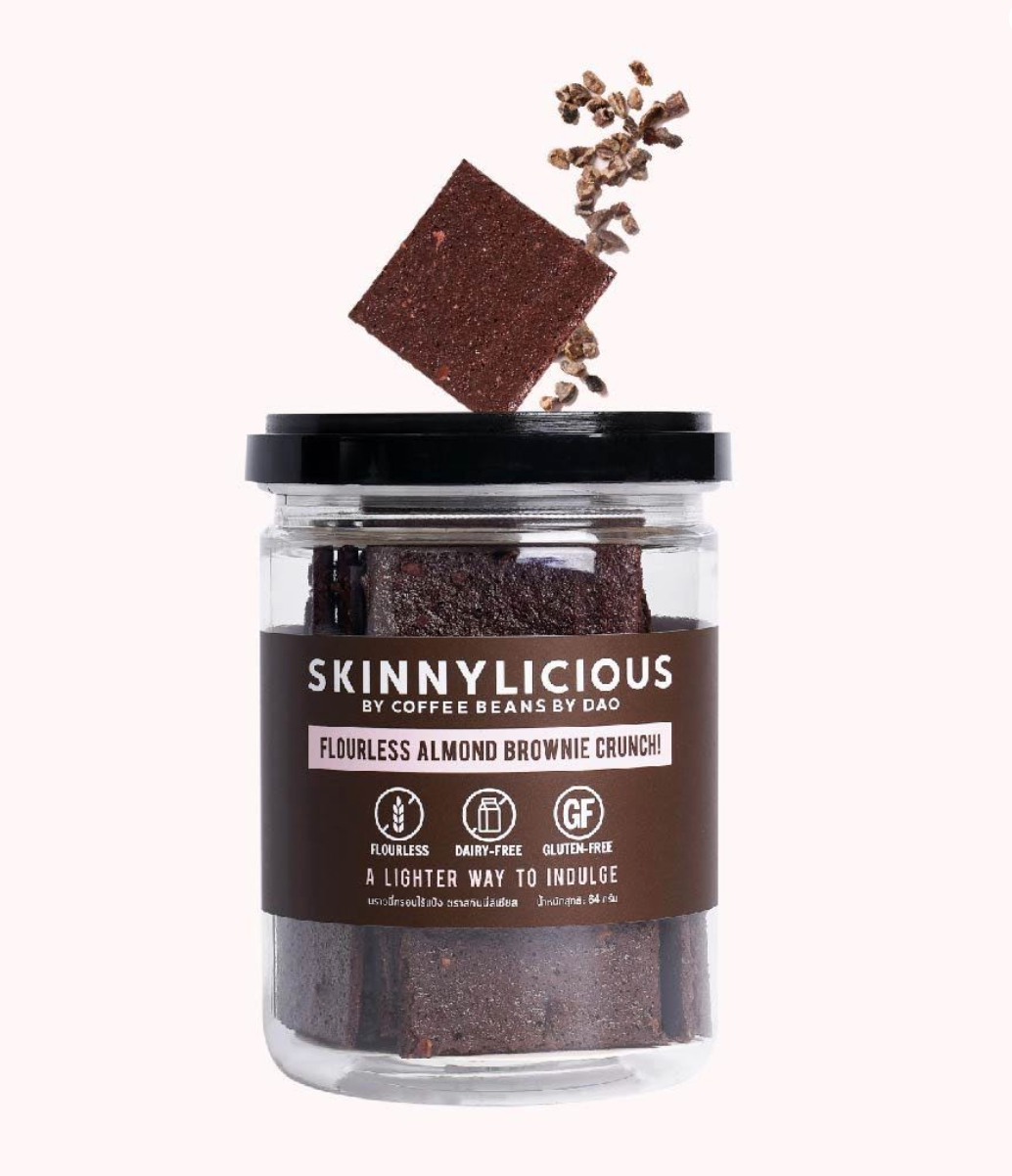 Skinnylicious Flourless Almond Brownie Crunch