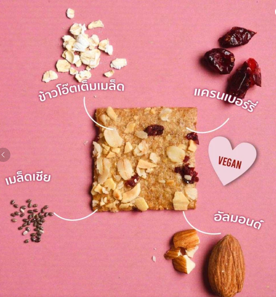 【タイ直送】 🌟 スキニーリシャス オートミールクランベリーパイ 🌟