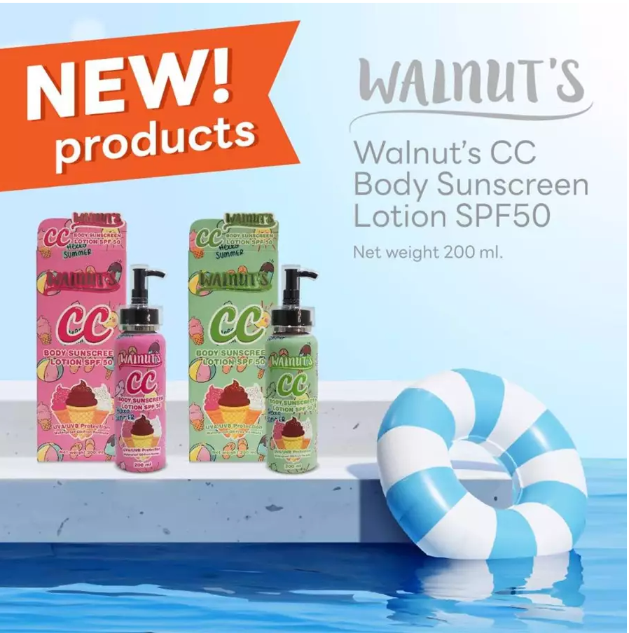 🌞 Walnut’s CC Body Sunscreen Lotion SPF50 🌞