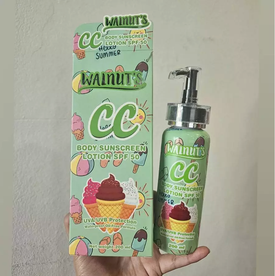 🌞 Walnut’s CC Body Sunscreen Lotion SPF50 🌞