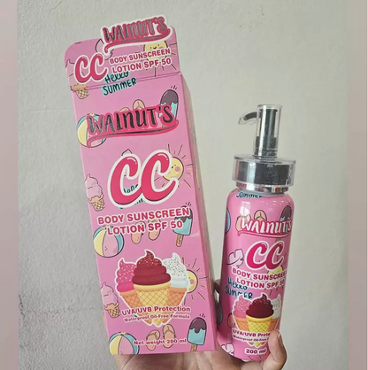 🌞 Walnut’s CC Body Sunscreen Lotion SPF50 🌞