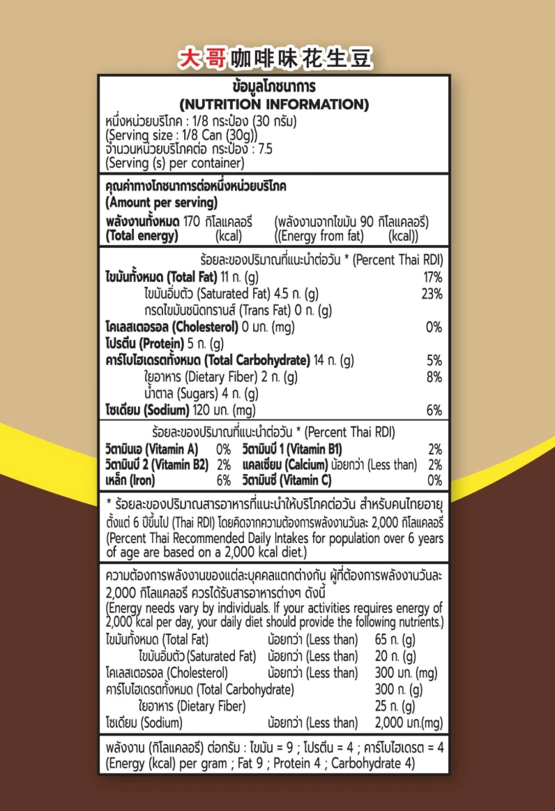 Koh-Kae Peanuts Coffee Flavor