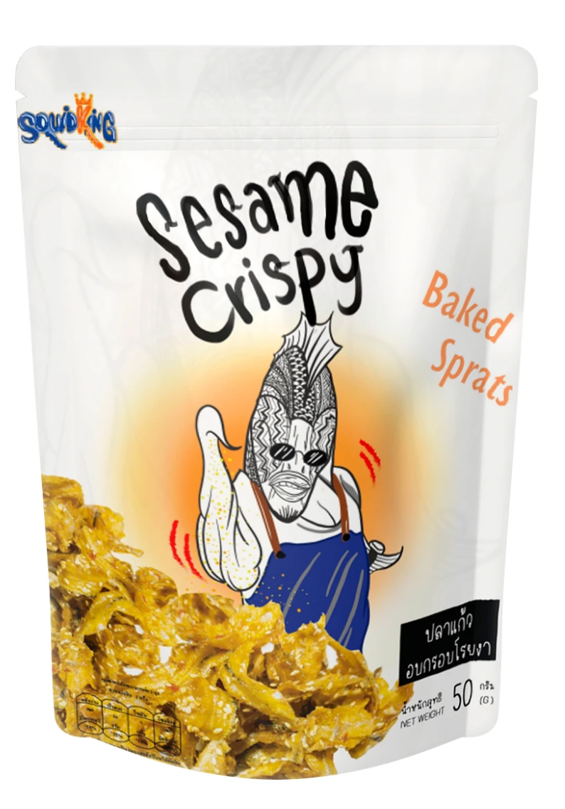 🐟 SQUID KING Sesame Crispy Baked Sprats