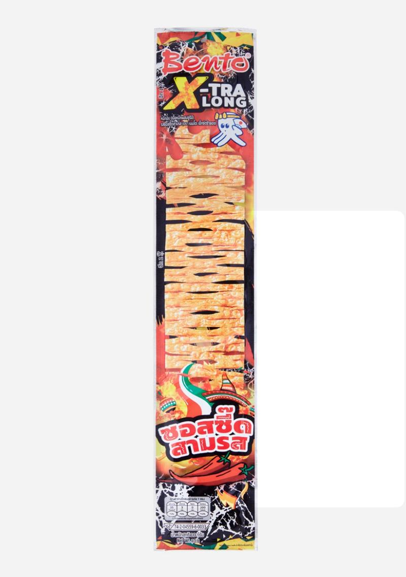 【タイ直送】 🌍 BENTO X-イカスナック スリージードソース味