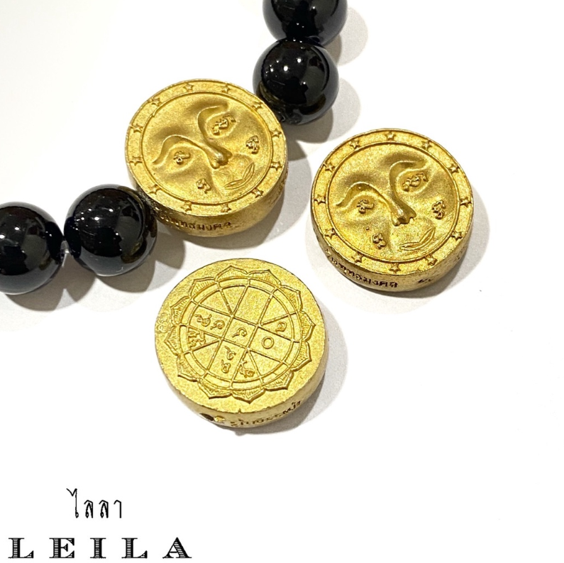 LEILA 12-Star Smiling Face Amulet Bracelet