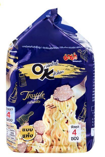 🔥 ママー トリュフクリーム味ドライタイプ即席麺（85g × 4袋）